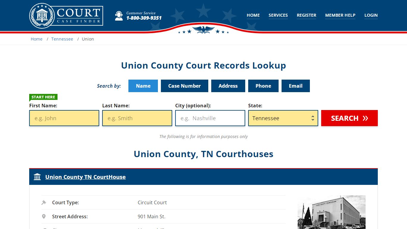 Union County Court Records | TN Case Lookup